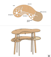 Orbit Anywhere Squiggle Standing Desk Small Space Furniture