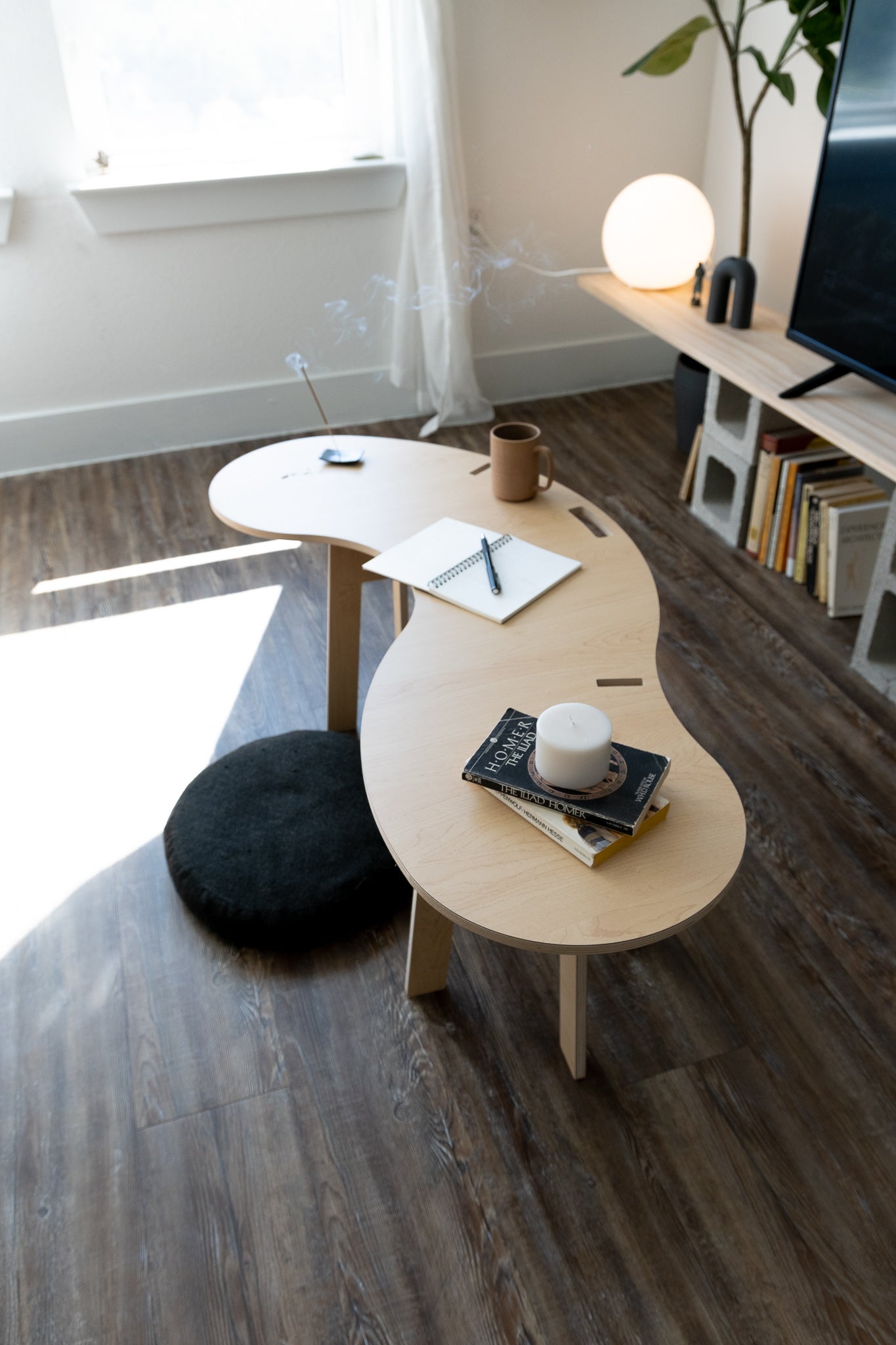Orbit Anywhere Squiggle Coffee Table Small Space Furniture