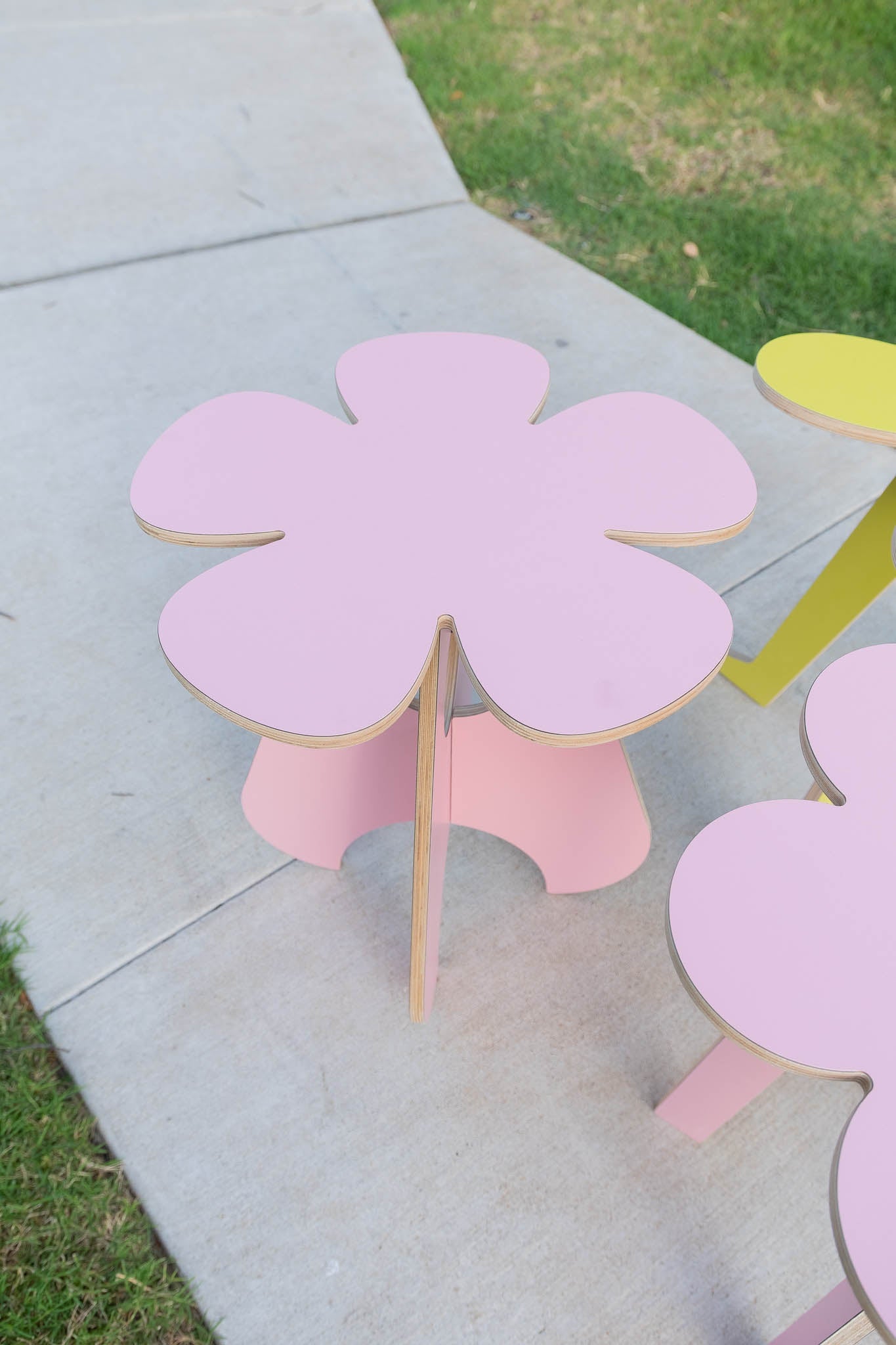 flower no. 4 side table in all pink