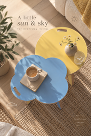 orbit anywhere Sun & Sky colorful furniture nesting tables