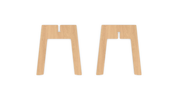 SCANDI 14.5" coffee table leg-set in maple