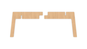 SCANDI 14.5" coffee table leg-set in maple