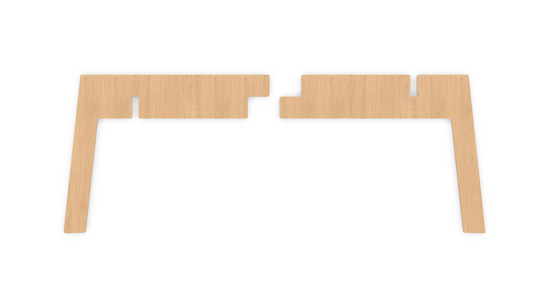 SCANDI 14.5" coffee table leg-set in maple