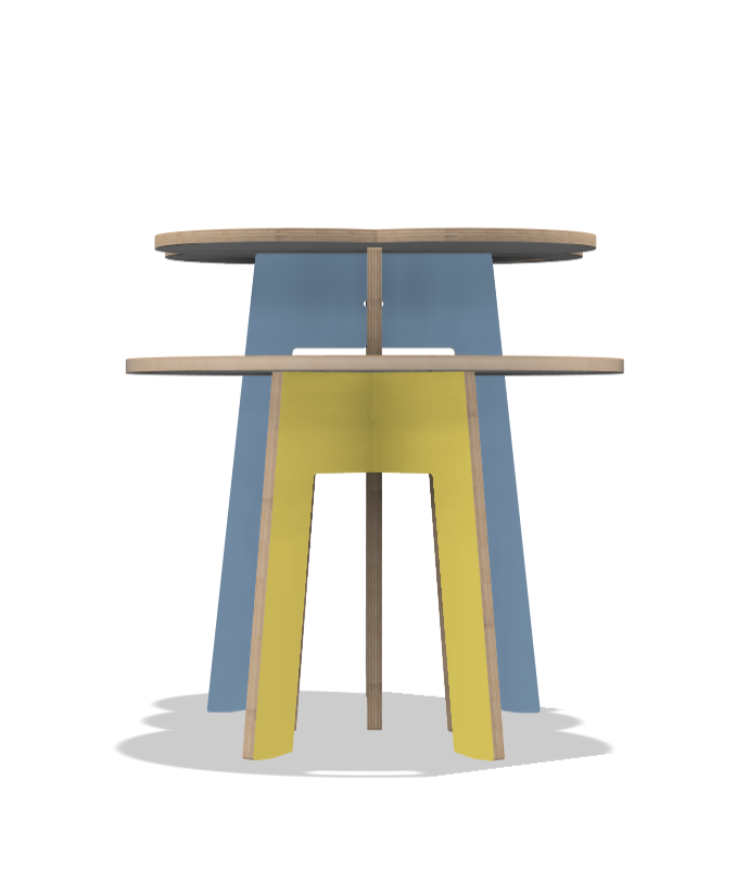orbit anywhere Sun & Sky colorful furniture nesting tables
