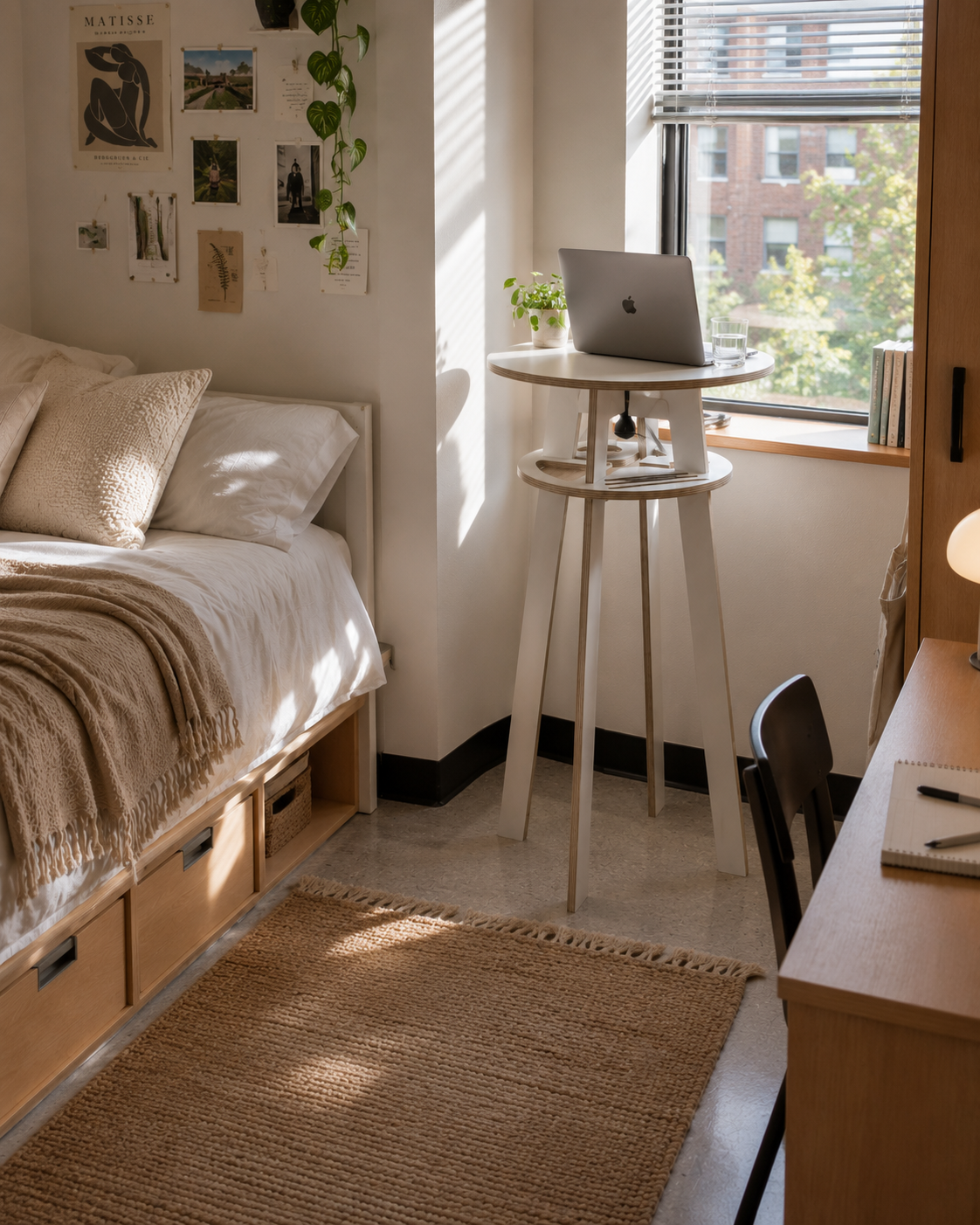 Orbit Anywhere Circle Standing Desk Small Space Furniture