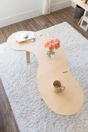Orbit Anywhere Squiggle Coffee Table Circle Side Table