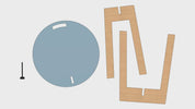 Orbit Anywhere Circle Side Table Small Space Furniture