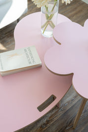 Orbit Anywhere Squiggle Coffee Table Flower no.1 Side Table in All Pink