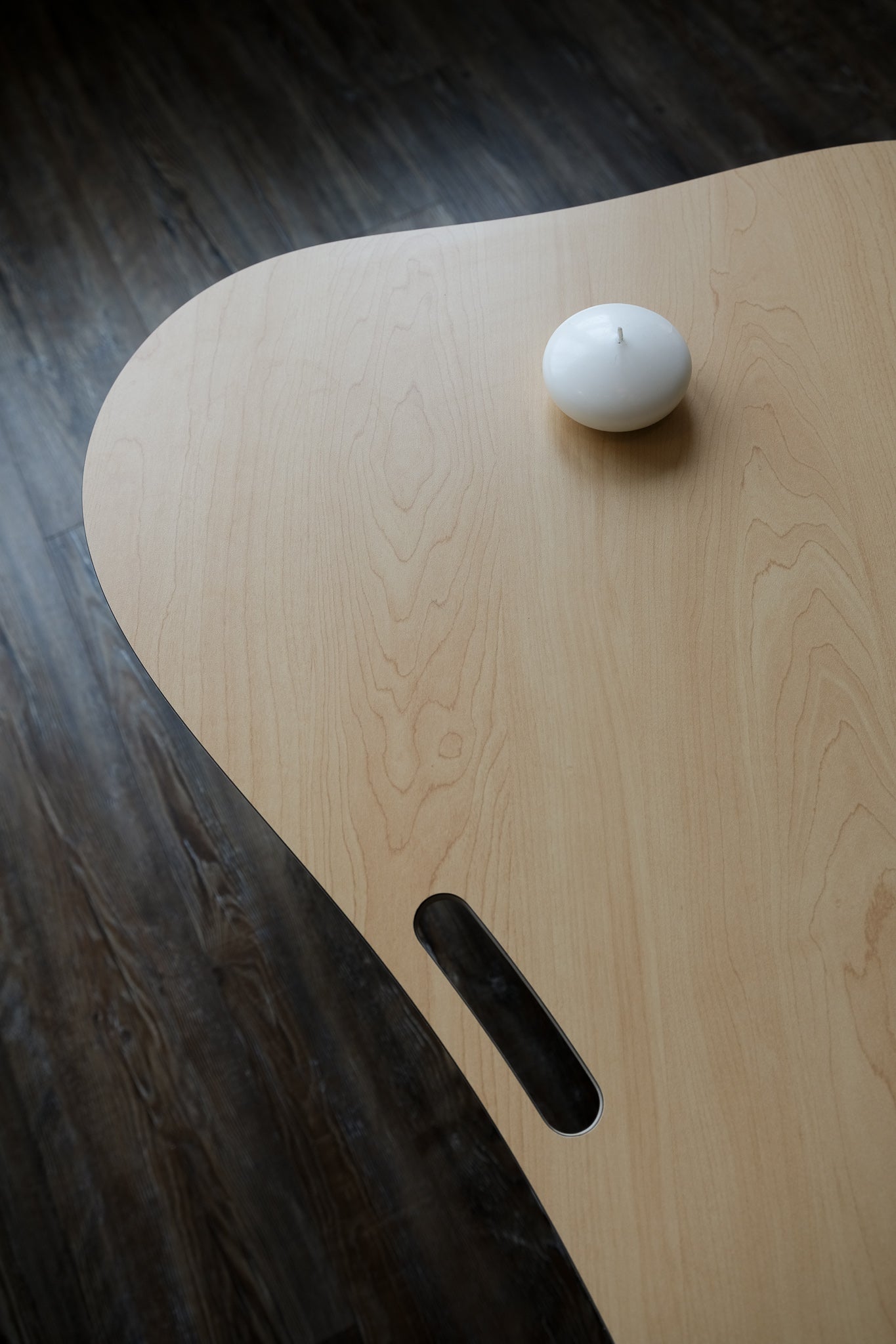 Orbit Anywhere curvy coffee table, workspace. Small space furniture