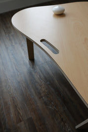 Orbit Anywhere curvy coffee table, workspace. Small space furniture