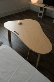 Orbit Anywhere curvy coffee table, workspace. Small space furniture