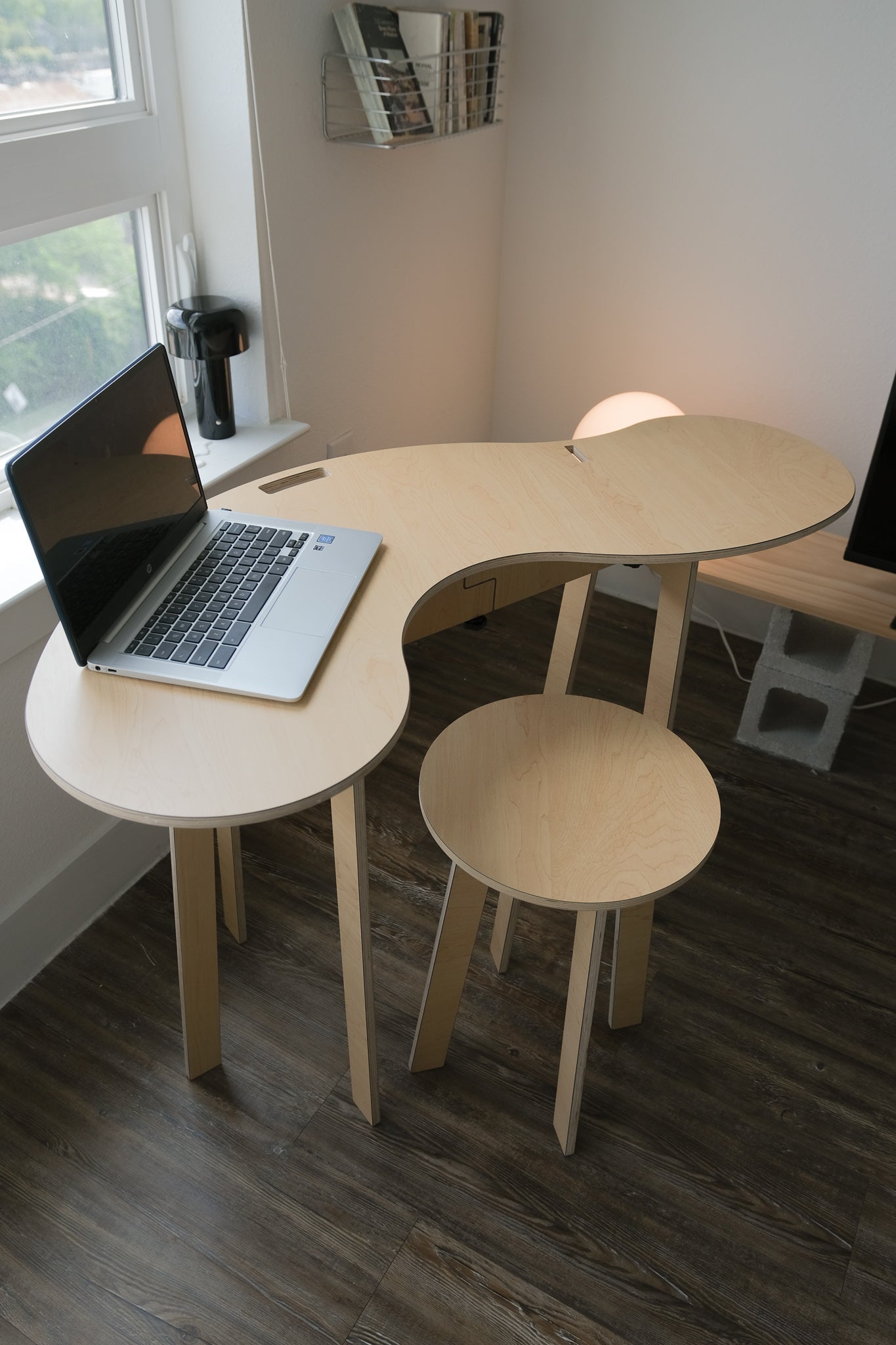 Orbit Anywhere Squiggle Desk Small Space Furniture