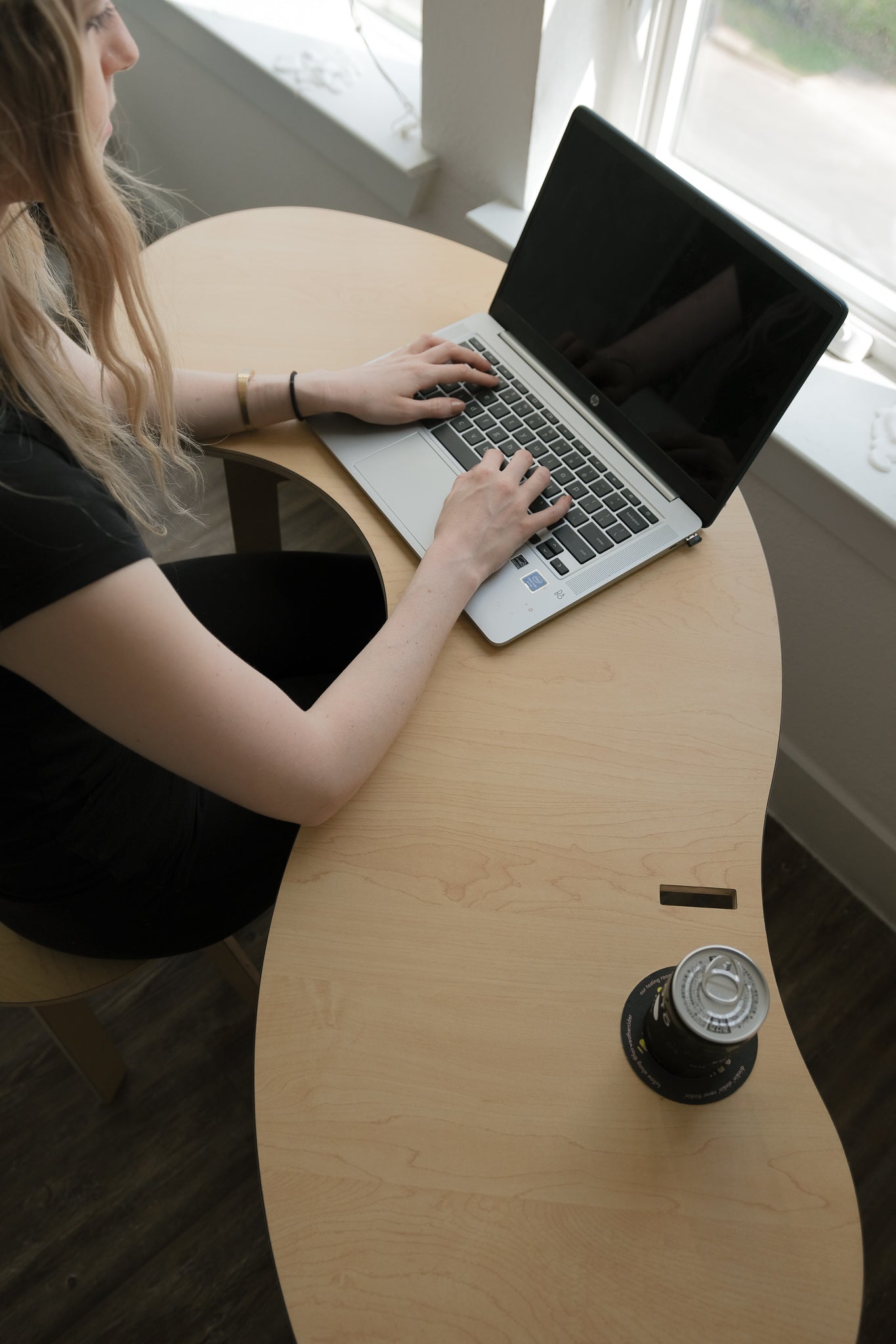 Orbit Anywhere Squiggle Desk Small Space Furniture