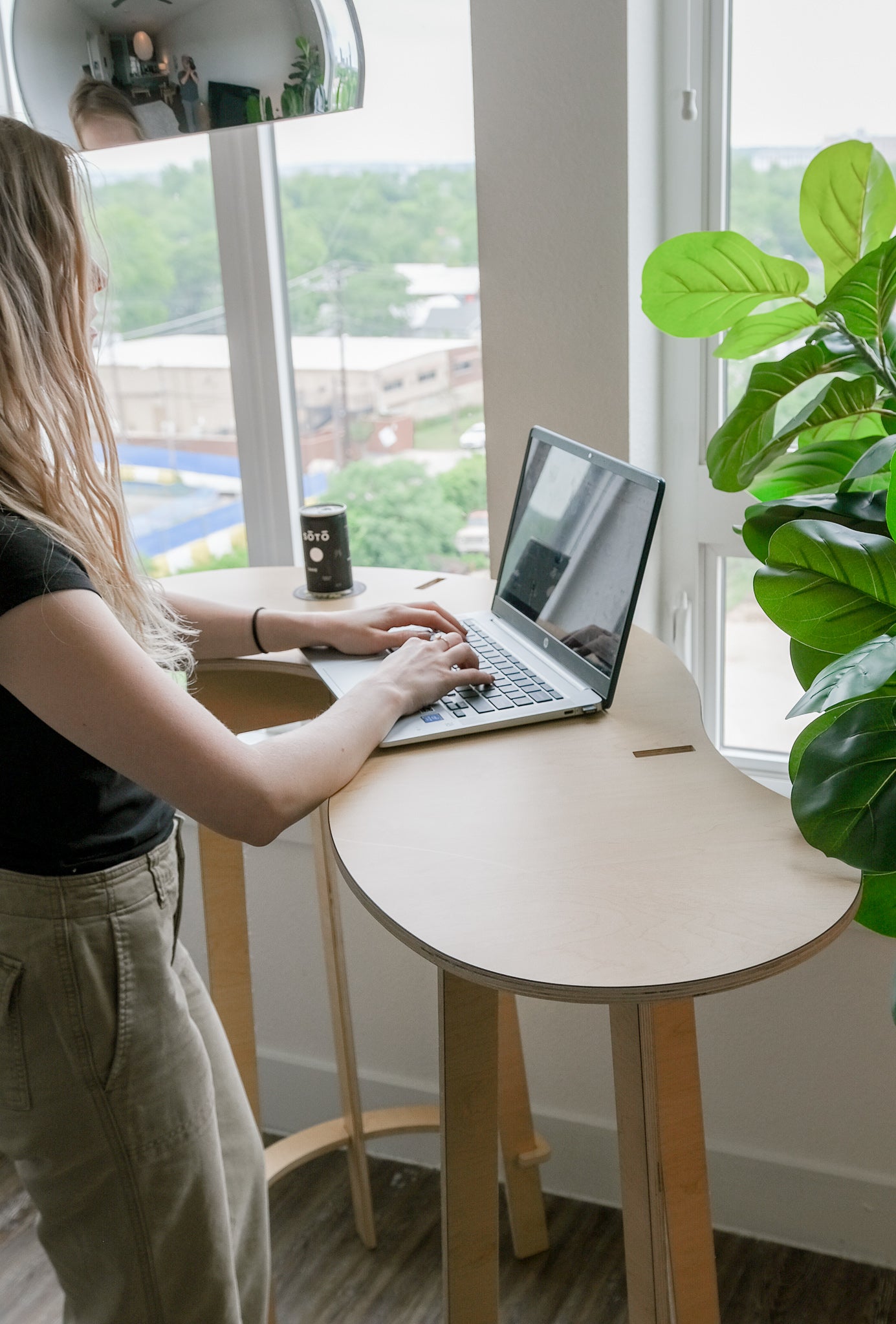 Orbit Anywhere Squiggle Standing Desk Small Space Furniture