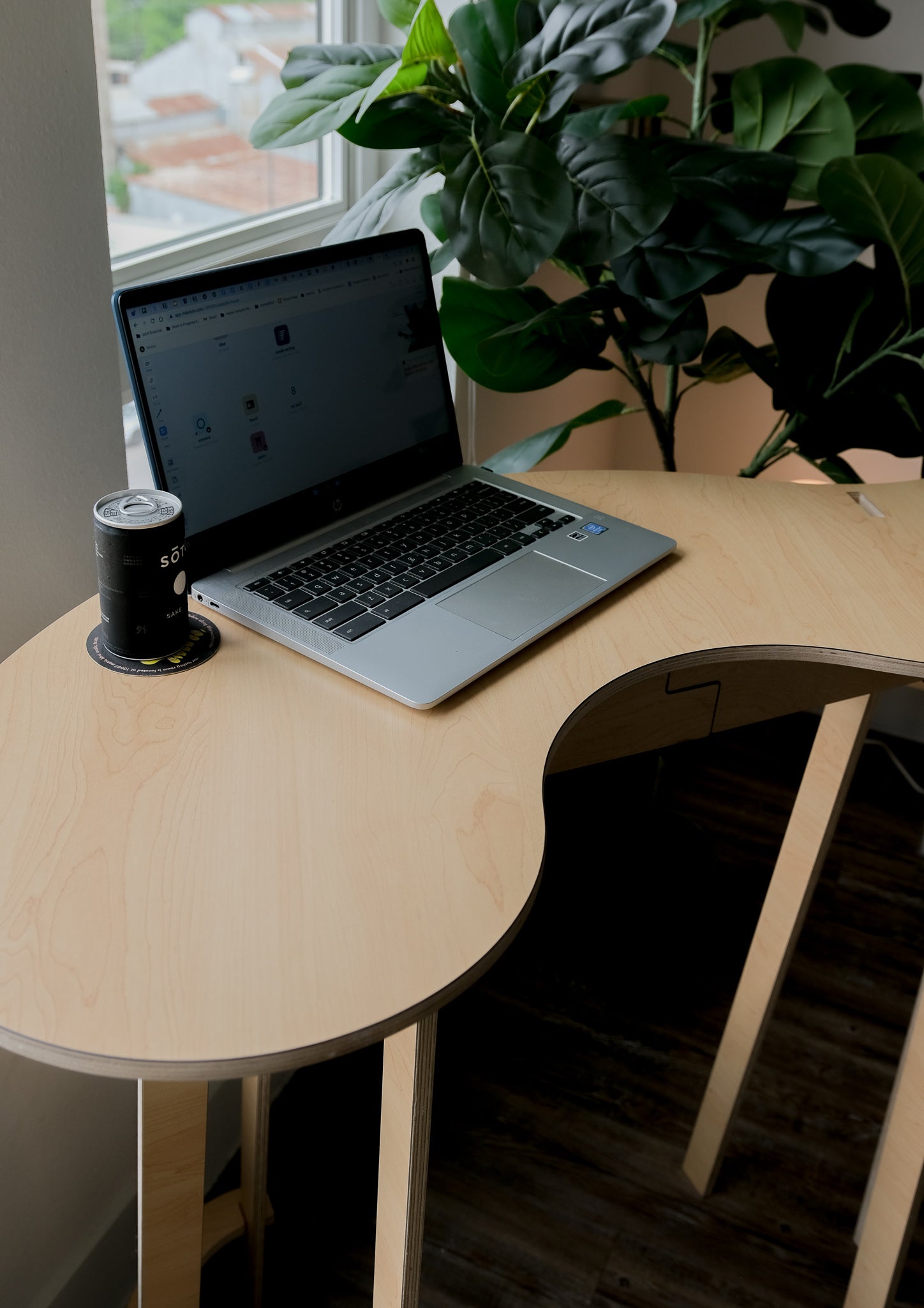 Orbit Anywhere Squiggle Standing Desk Small Space Furniture