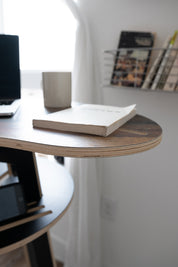 Orbit Anywhere Little Bean Standing Desk Small Space Furniture in Rustic Pine