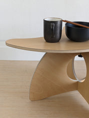 Orbit Anywhere Japandi Furniture Yin Table with Arc legs Small Space Furniture