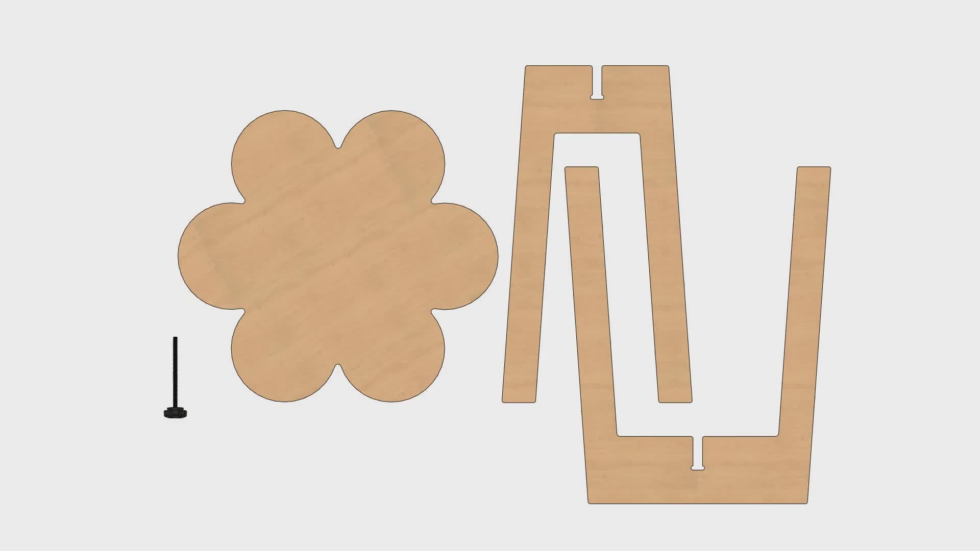 Orbit Anywhere Flower no.1 Side Table Small Space Furniture