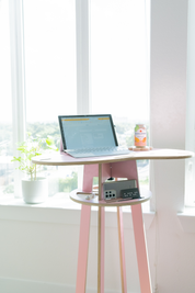 Orbit Anywhere Pink Little Bean Standing Desk Small Space Furniture