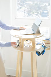 Orbit Anywhere Circle Standing Desk Small Space Furniture