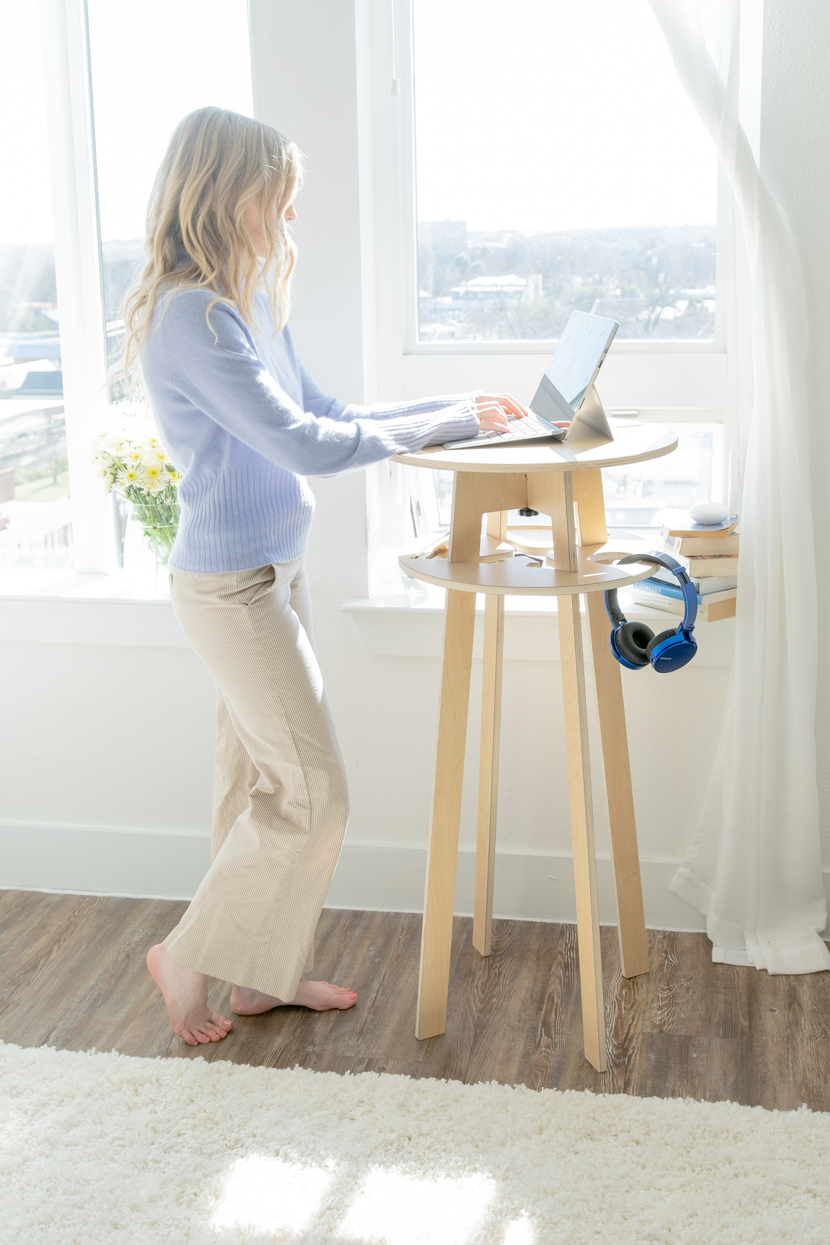 circle standing updesk