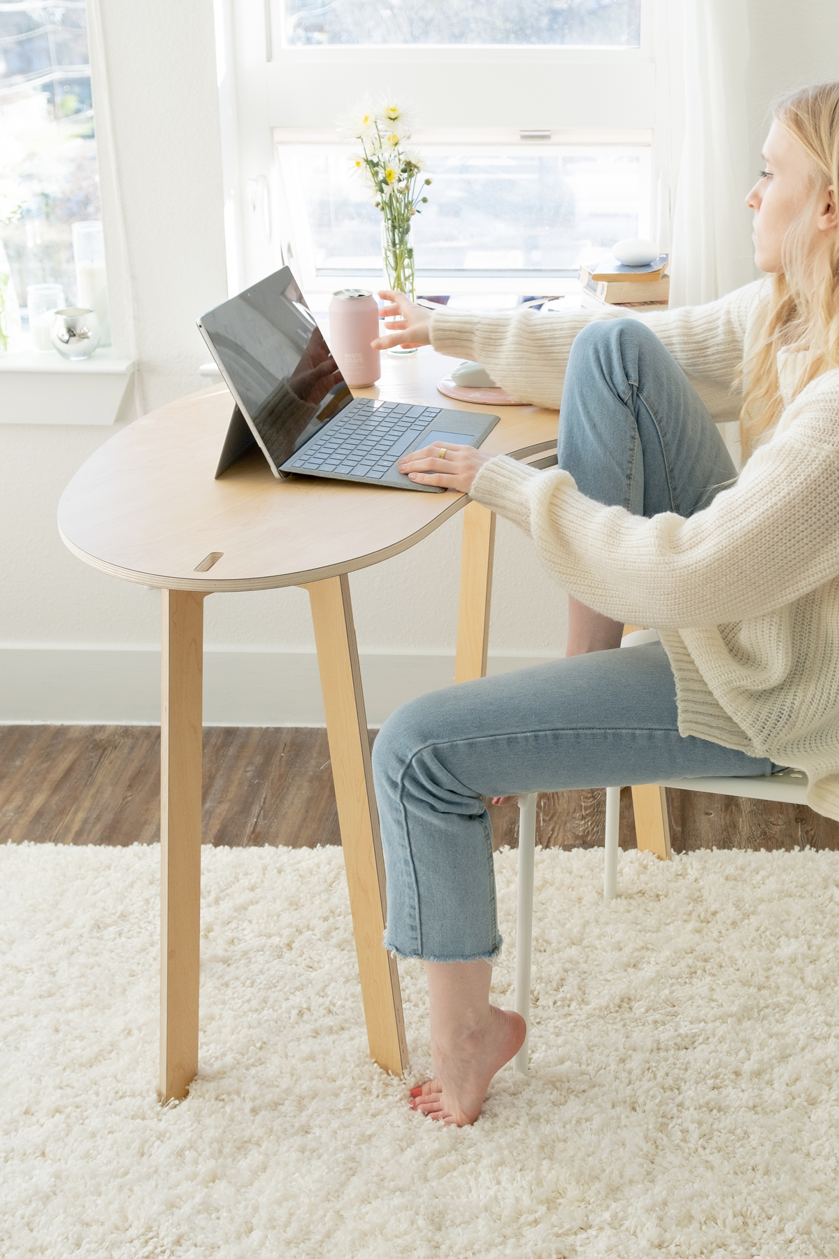 Orbit Anywhere The Big Bean Desk Small Space Furniture