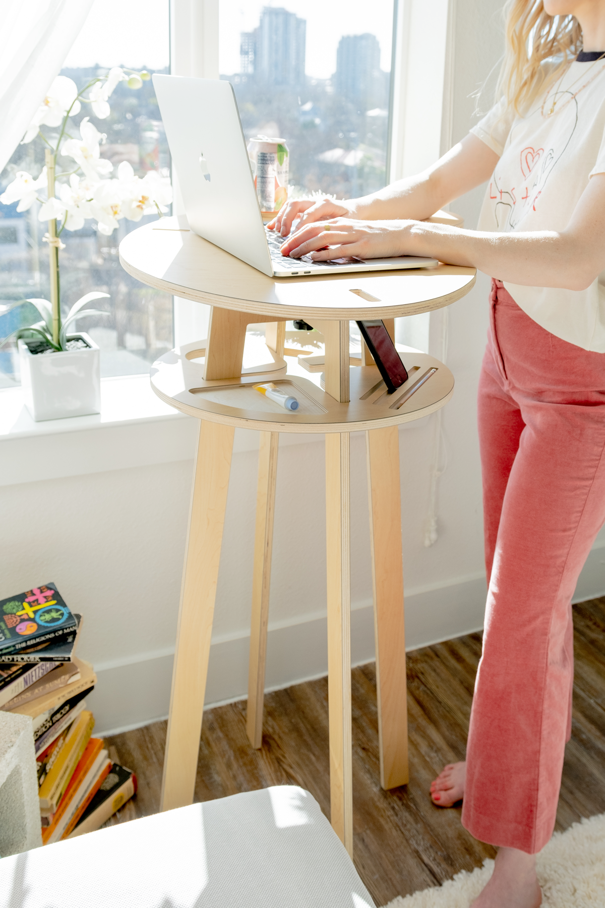 Orbit Anywhere Little Bean Standing Desk Small Space Furniture